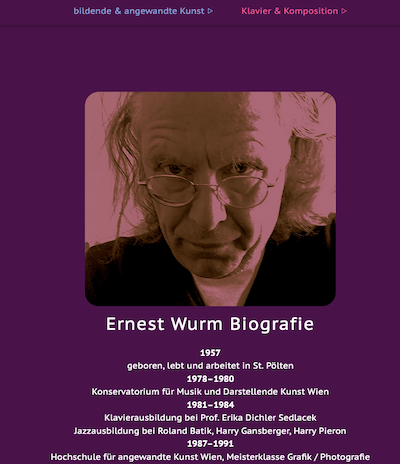 Erwin Wurm Klavier und Komposition